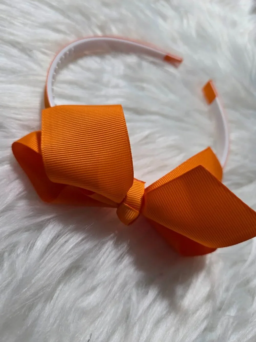 Orange Bow Headband